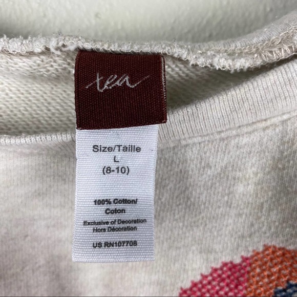 Tea Collection Bird Cross Stitch Sweatshirt - Picture 5 of 6